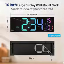 Large digital wall clock
