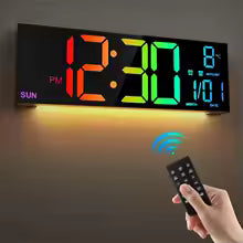 Large digital wall clock
